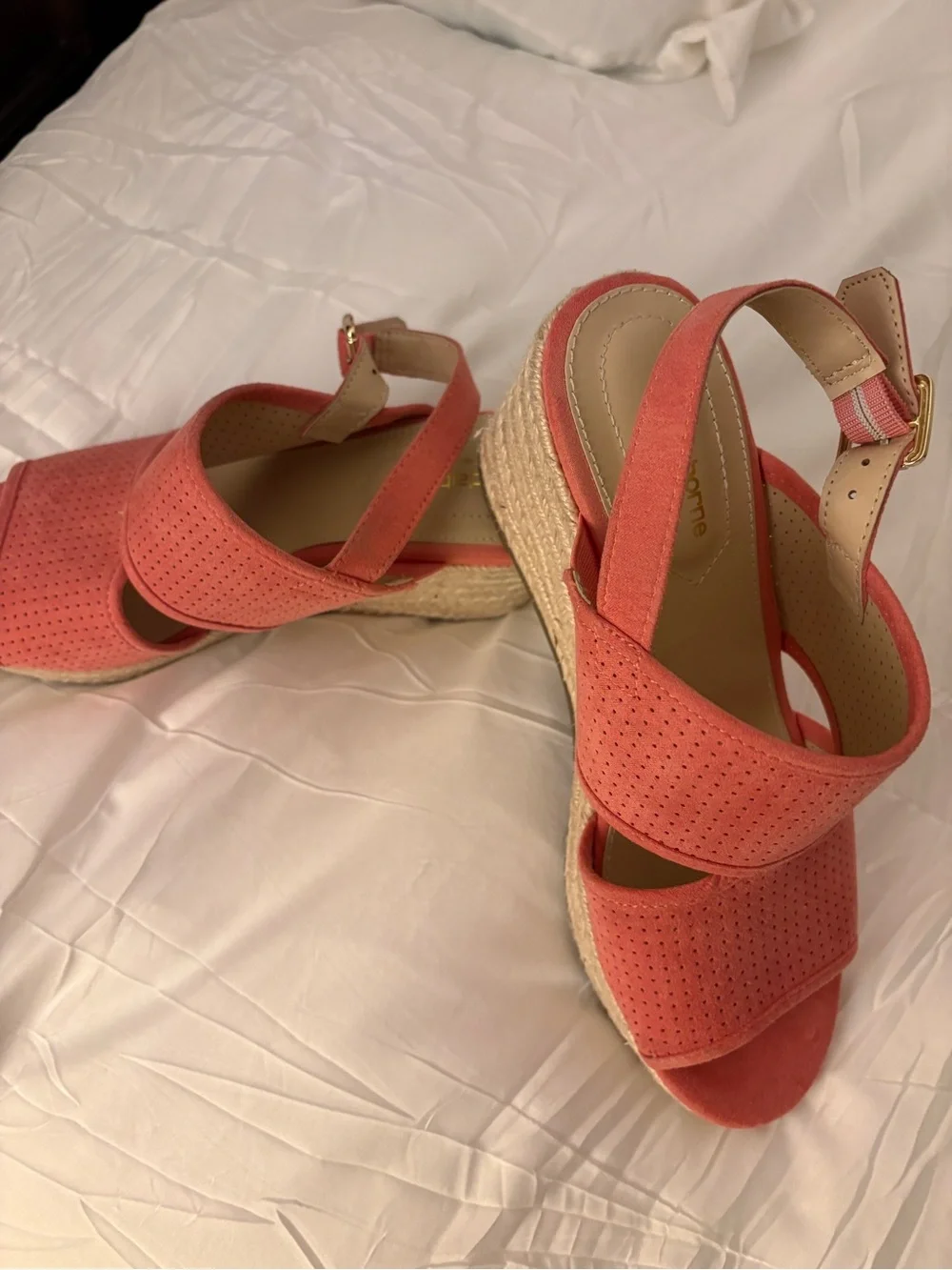 Women’s Coral Platform Espadrille Slide Wedges